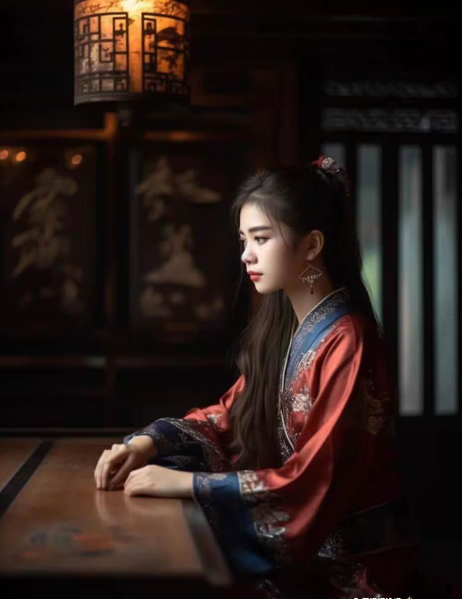 项目-Midjourney关键词-AI生成中国风古装汉服美女人像提示关键词骑士资源网(7)