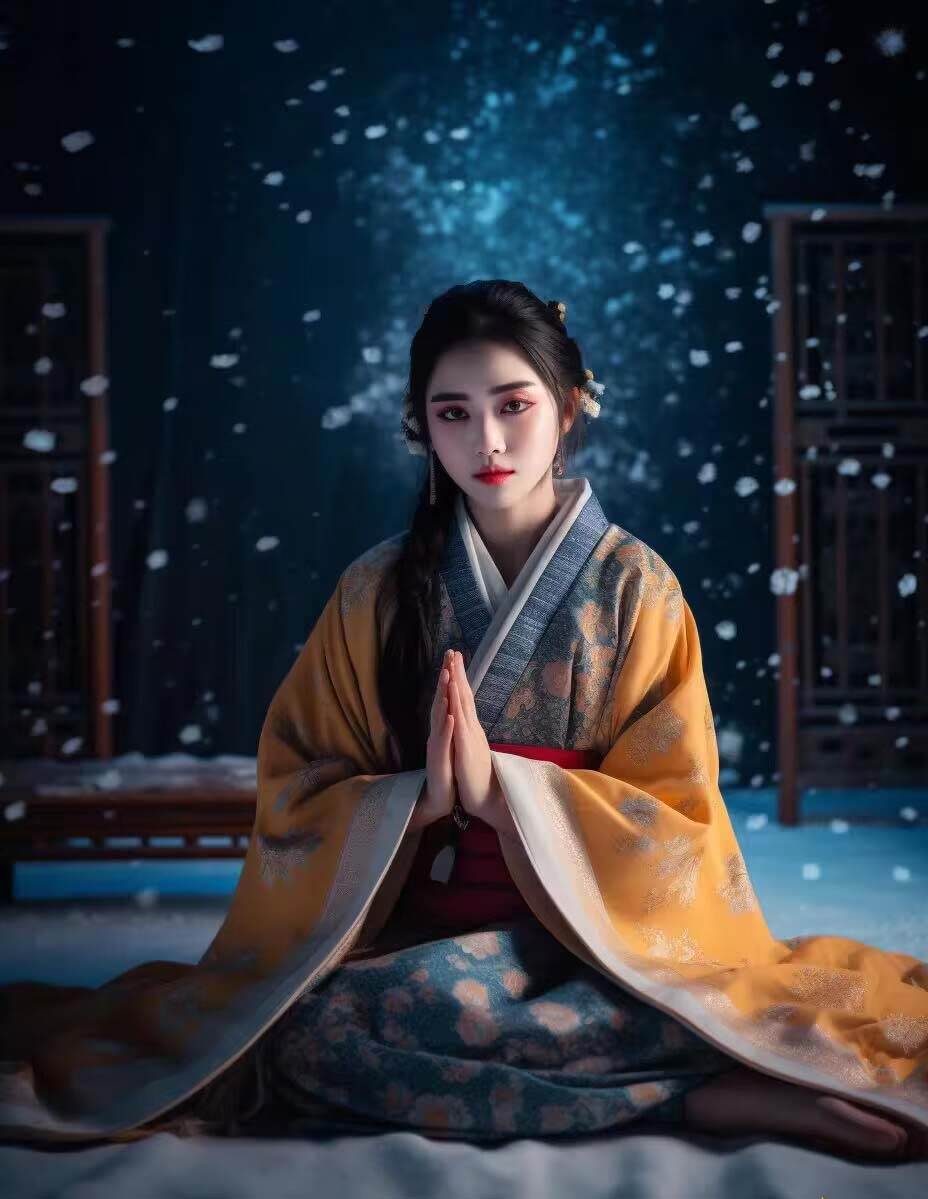 项目-Midjourney关键词-AI生成中国风古装汉服美女人像提示关键词骑士资源网(5)